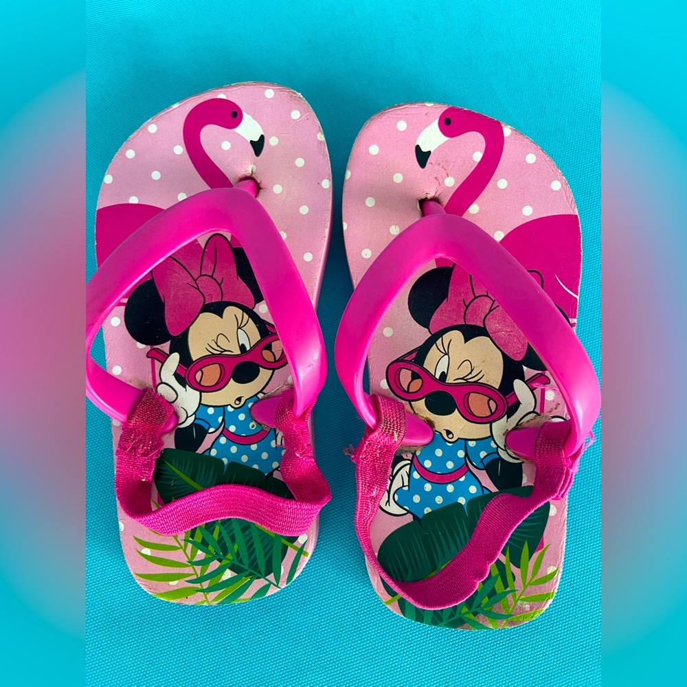 EUC Disney Baby Girl Minnie Sandals